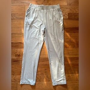 Lands' End Sport Knit Straight Leg Pant Womens LT Light Blue Sweatpant Lounge